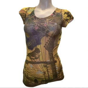 Grail Sublimation Size XS Fitted Tee. Made in USA New
